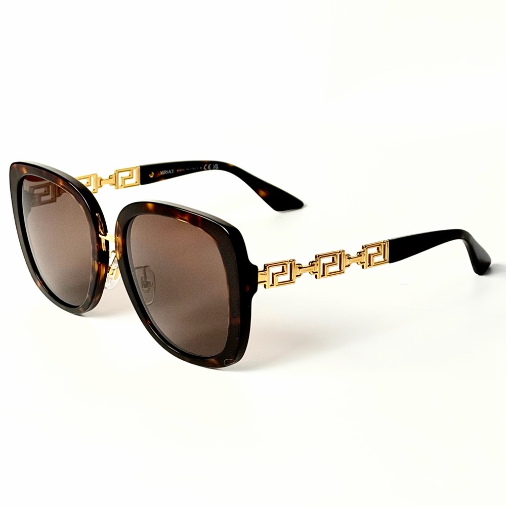 Versace Mod 4407 D 108/73 Tortoise Sunglasses with Gold Detailing - Picture 5 of 6